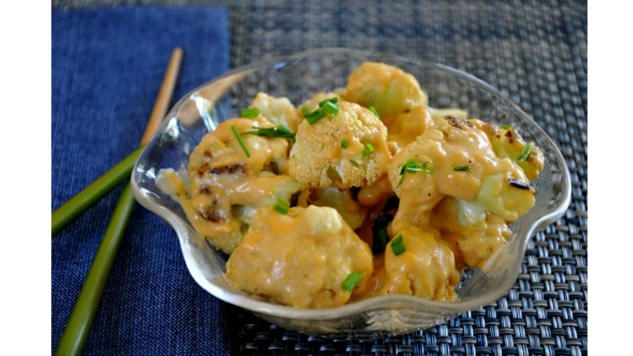 Cauliflower with WF topping